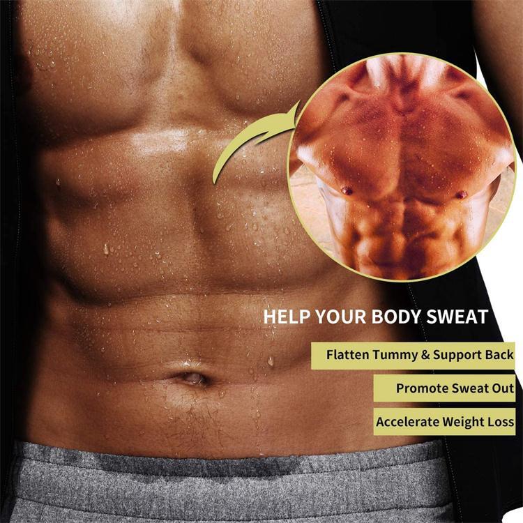 Sauna vest neoprene fabric close up