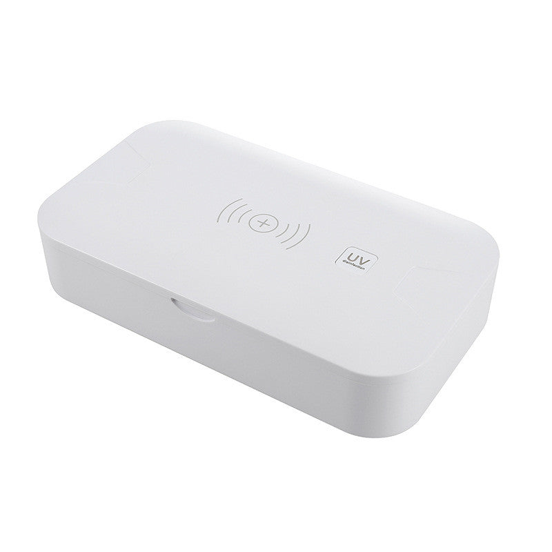 UV disinfection charging box in use nightstand