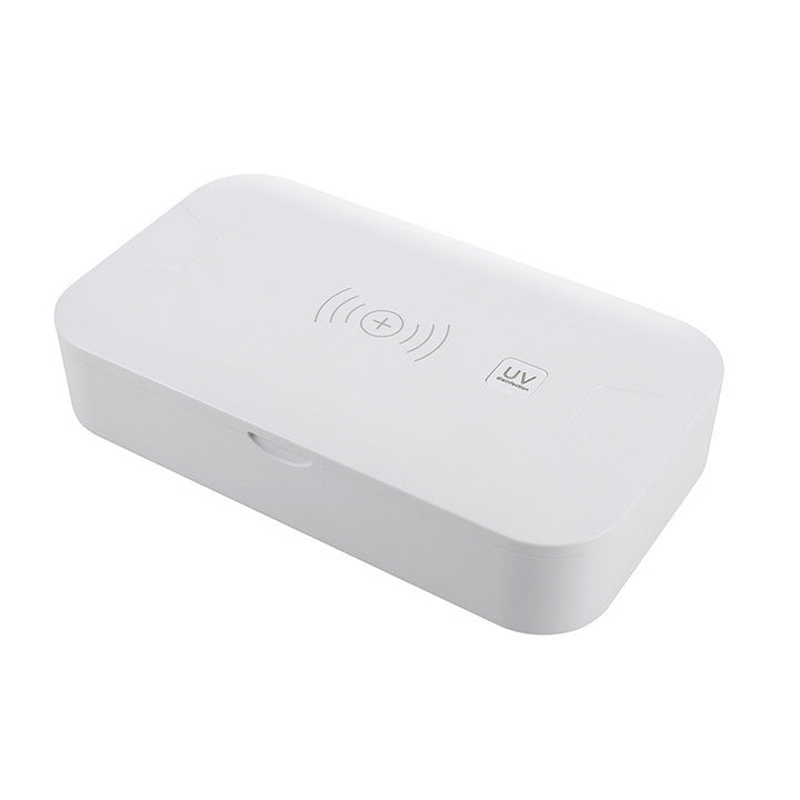 UV disinfection charging box in use nightstand