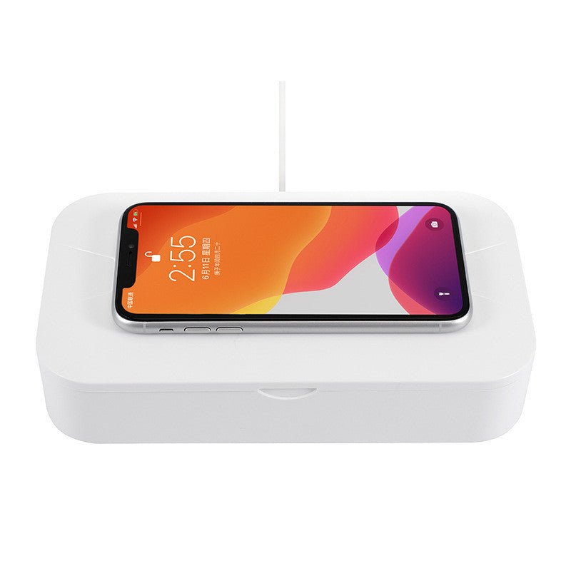 UV wireless charging disinfection box front view