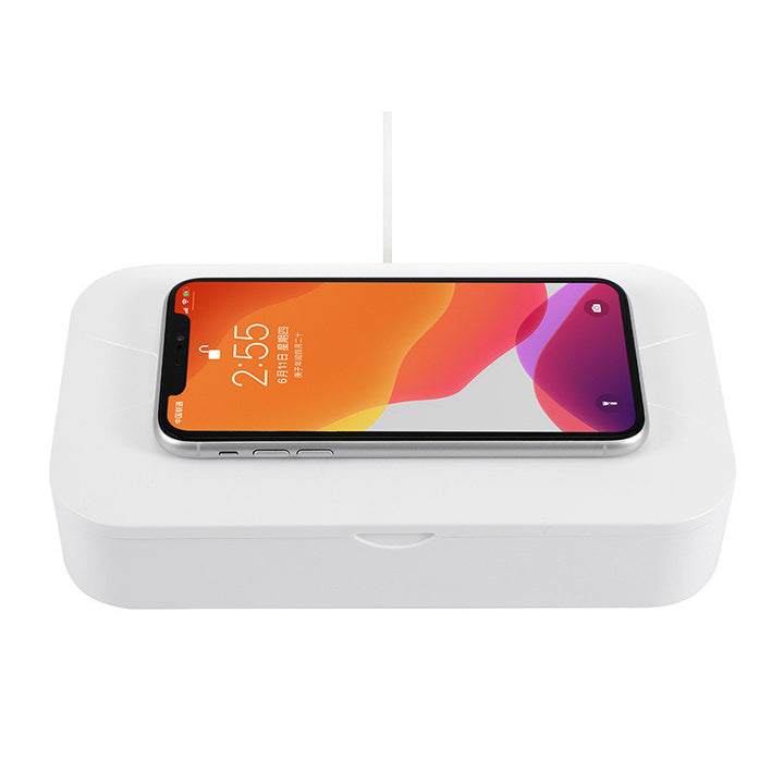 UV wireless charging disinfection box front view