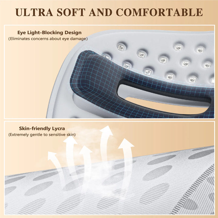 Red light therapy mask size and fit