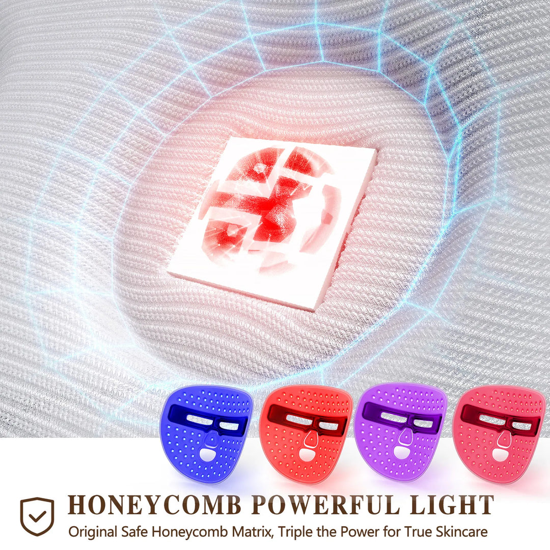 Red light therapy mask packaging contents