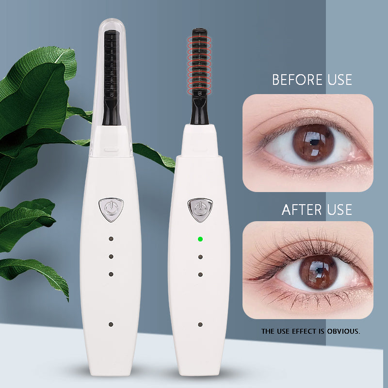 USB rechargeable heated eyelash curler front view
