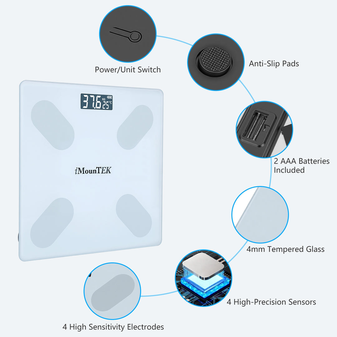 Digital body scale 397LBS capacity design