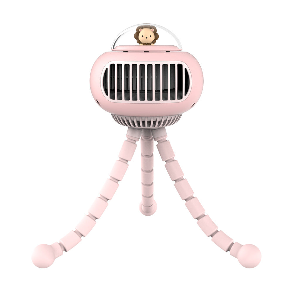 Portable USB Rechargeable Mini Fan - 4-Speed Cooling Fan