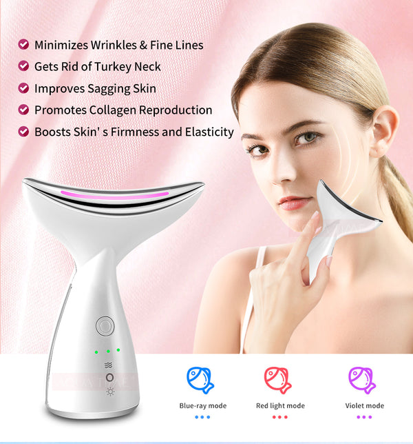 EMS microcurrent face neck lifting device