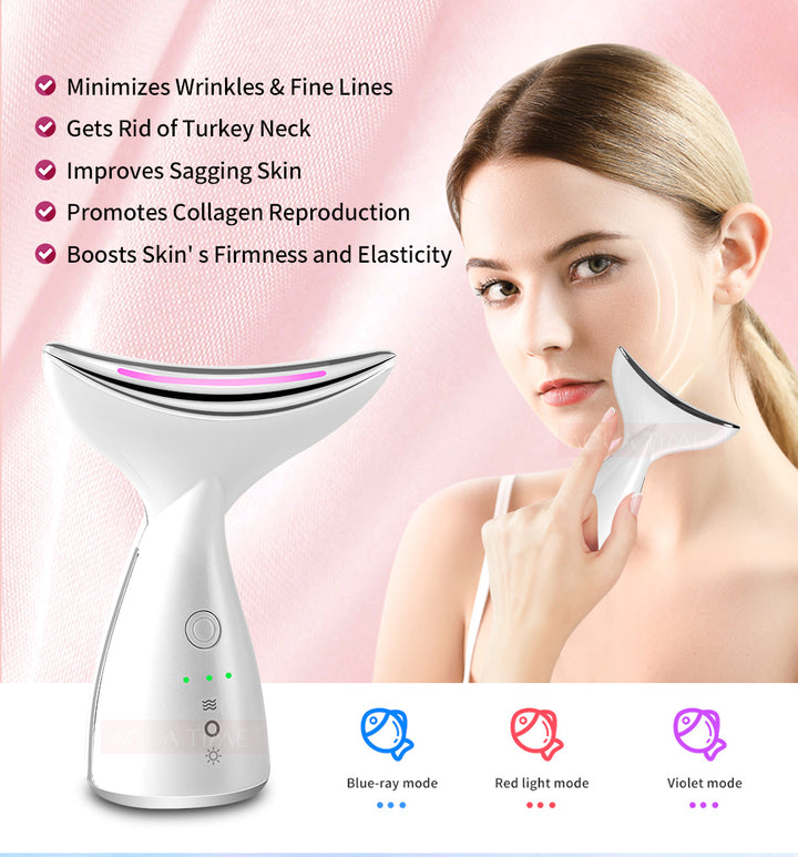 EMS microcurrent face neck lifting device