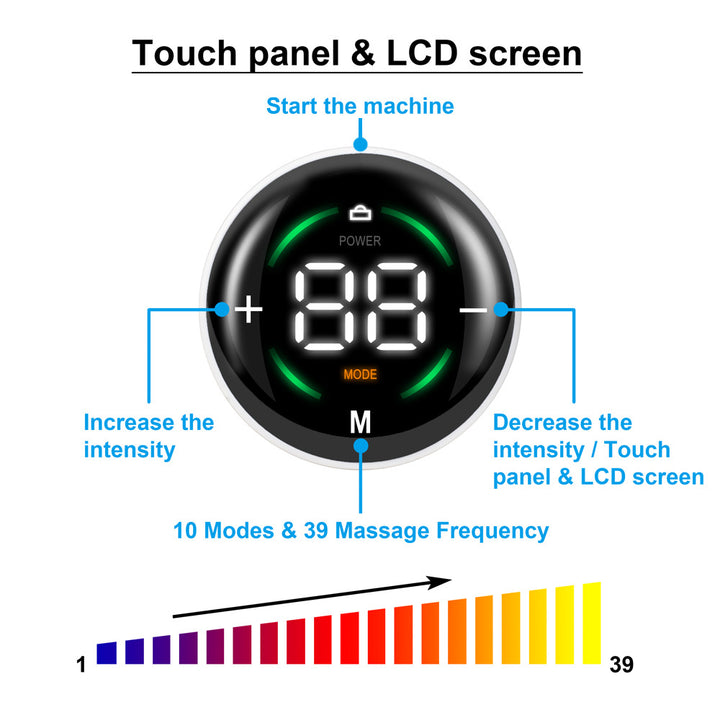 Electric pulse massager wireless electrode pads