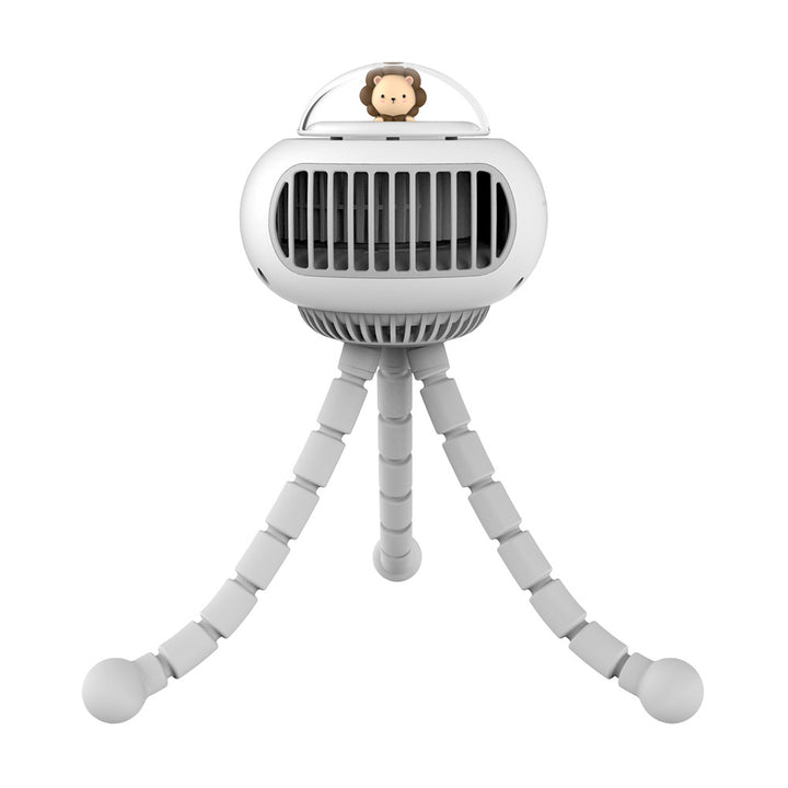 Portable mini fan with charging cable
