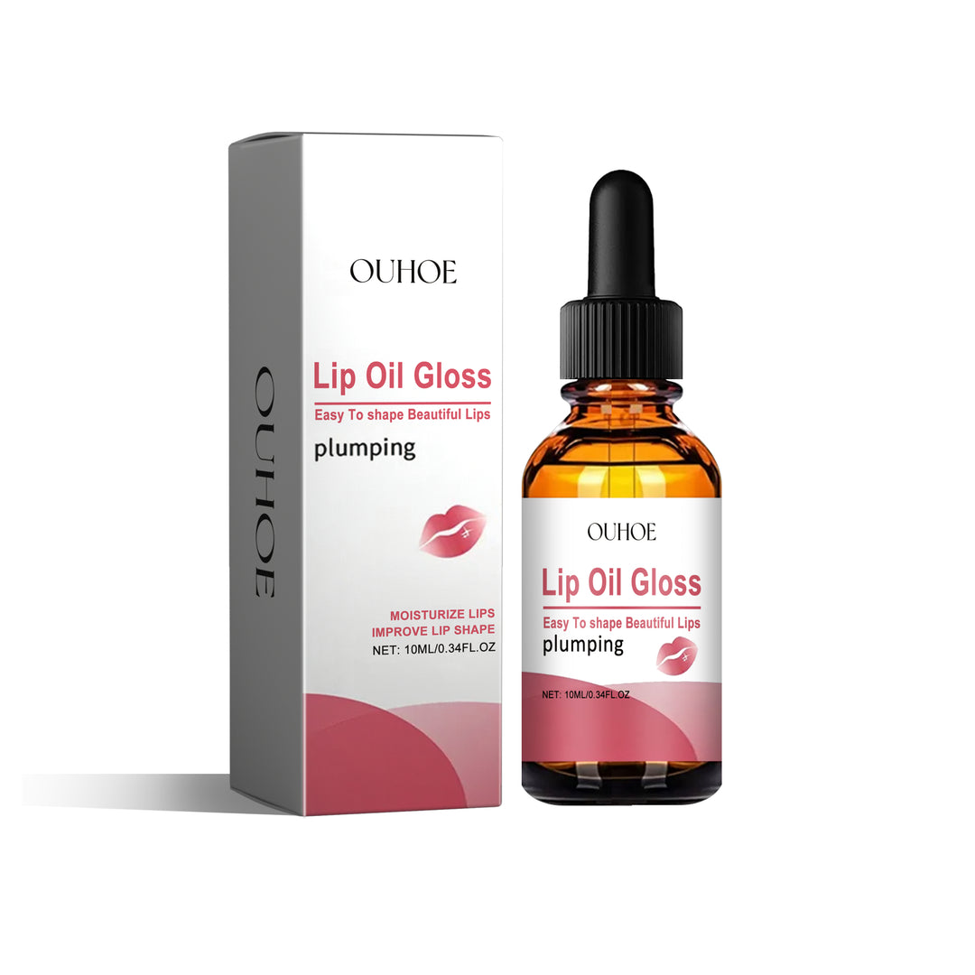 Lip oil gloss nourishing treatment bottle