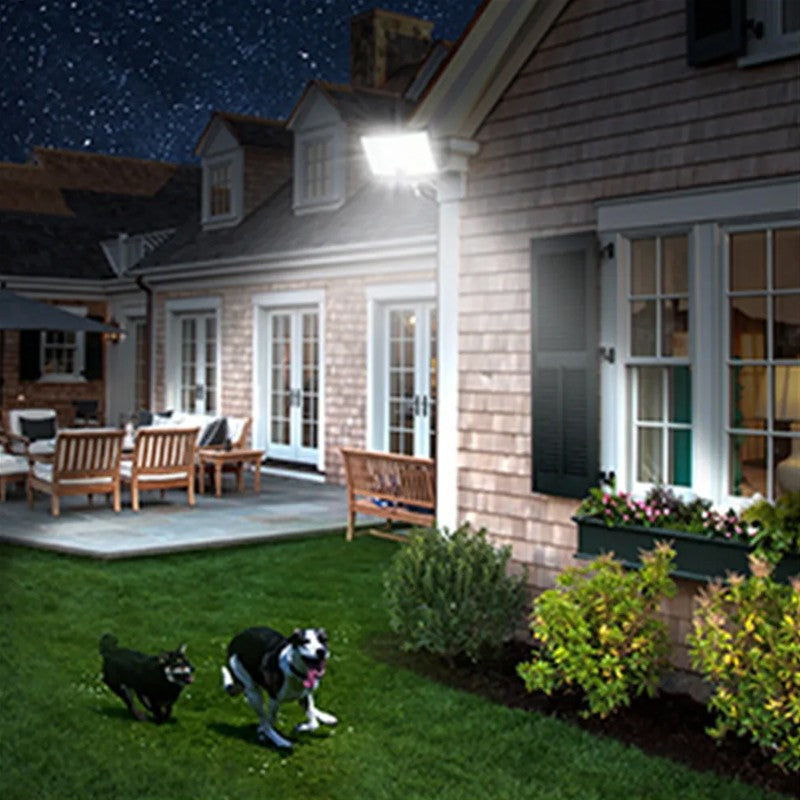 PIR solar light installed on wall