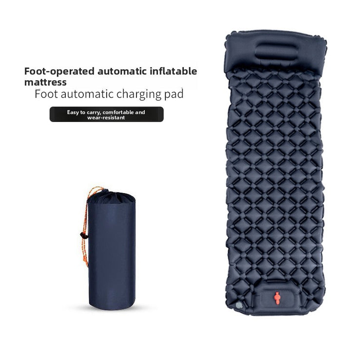 Camping mattress rolled for storage