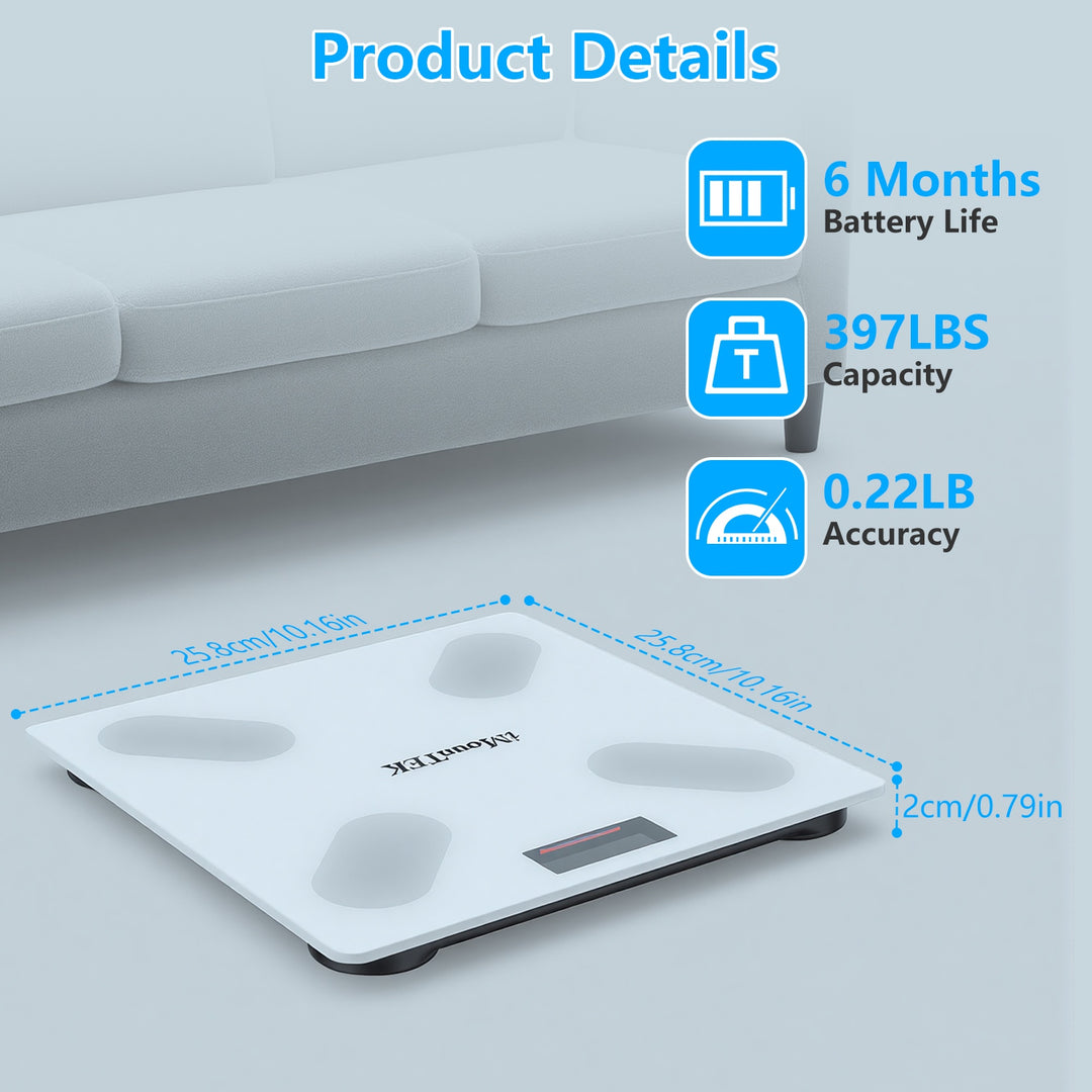 Smart scale full body composition analysis app