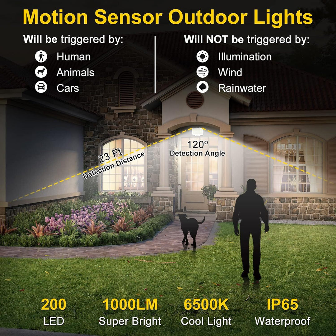 222 LED solar light installed outdoor