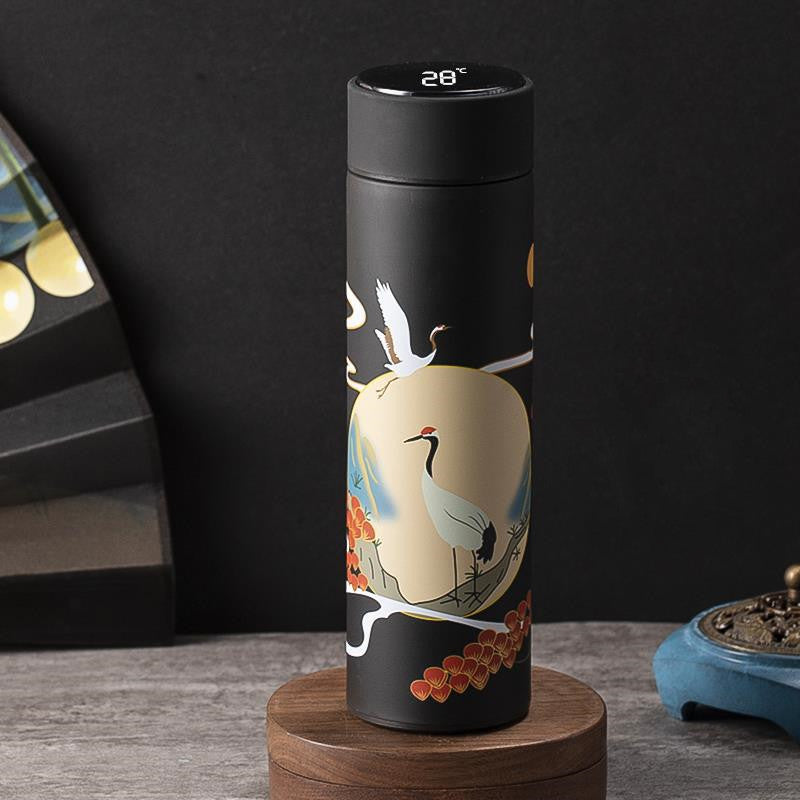 Smart drink cup touch temperature display colors