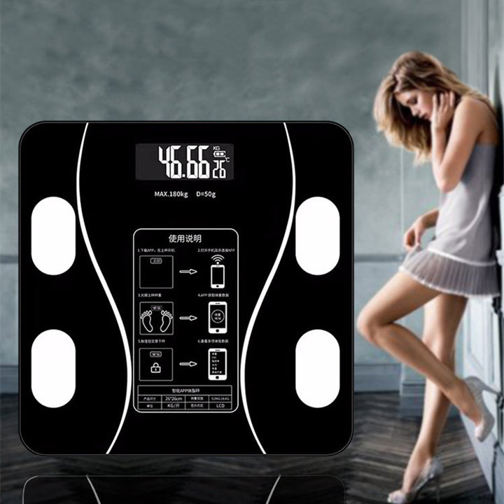 Smart Bluetooth body fat scale front view