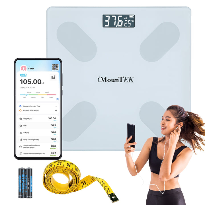 Digital scale slim profile bathroom design